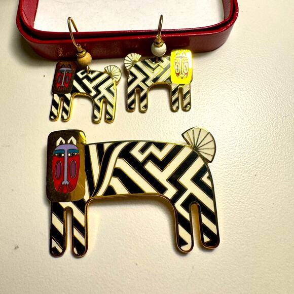 Laurel Burch Jewelry - Laurel Burch brooch pin and earrings